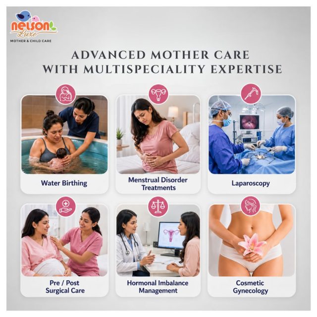 From adolescence to motherhood and beyond, every stage of a woman's life deserves expert care, compassion, and advanced medical support. 💖

At Nelson Luxe Mother & Child Care, we offer comprehensive women's healthcare services designed to support your health, comfort, and confidence.

✨ Specialized Services:
💧 Water Birthing
🌸 Menstrual Disorder Treatments
🔬 Advanced Laparoscopy
🤱 Pre & Post Surgical Care
⚖️ Hormonal Imbalance Management
💎 Cosmetic Gynecology

Your health is not something to postpone. Whether you're planning a family, managing hormonal changes, or seeking advanced gynecological care, our experienced specialists are here for you.

💗 Expert Care. Advanced Technology. Personalized Treatment.

📞 Book your consultation today and take the first step toward better women's health.

💬 Comment "CARE" to learn more about our specialized services.
 📍 Dhantoli & Wardhaman Nagar, Nagpur
📞 9518951959 / 9270205552
🌐 www.nelsonhospitals.com
.
.
.
#nagpurhospital  #nagpur #nagpurcity #GynecologyCare #nelsonhospital #healthawareness #stayhealthy #stayhealthy #HealthcareExcellence #premiumcare