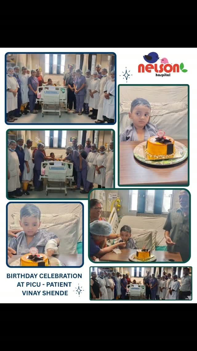 🎂 A Birthday Filled with Smiles, Strength & Hope at Nelson Hospital💙

Every child deserves to celebrate life's precious moments, no matter where they are. At **Nelson Hospital**, we believe that healing is not just about treatment—it's also about creating moments of happiness and hope.

Today, our PICU team celebrated the birthday of our brave little warrior, Master Vinay Shende, surrounded by his family and the dedicated doctors, nurses, and healthcare staff who have been by his side throughout his recovery journey.

This special celebration was more than just cutting a cake—it was a reminder that courage, compassion, and quality healthcare go hand in hand. Seeing Vinay smile on his special day filled our hearts with joy and strengthened our commitment to delivering patient-centered care every single day.

At Nelson Hospital, every patient is treated like family. Along with advanced medical care, we strive to create a comforting environment where patients and their loved ones feel supported, valued, and cared for during every step of their healing journey.

We wish **Master Vinay Shende** a very Happy Birthday and pray for his speedy recovery, good health, and a bright future ahead. 🎉💙

📍 Dhantoli & Wardhaman Nagar, Nagpur
📞 9518951959 / 9270205552
🌐 www.nelsonhospitals.com

**One of the Best Hospitals in Nagpur**

#NelsonHospitalNagpur #PICU #PediatricCare #ChildHealthcare #BirthdayCelebration [PatientCare CompassionateCare HealingWithHope CriticalCare PediatricICU BestHospitalNagpur HealthcareExcellence DoctorsOfNagpur PatientFirst HospitalCare HealthcareWithHeart RecoveryJourney NagpurHospital QualityHealthcare NelsonHospital]