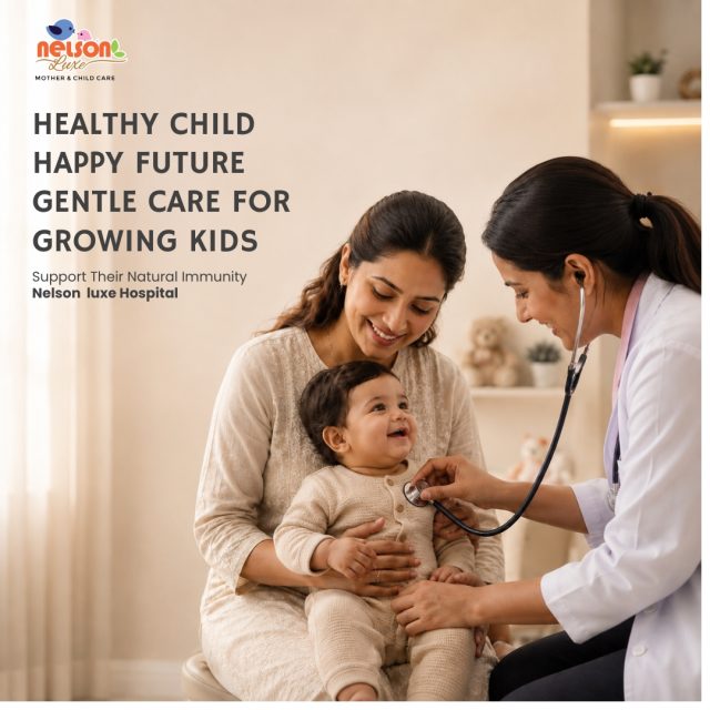 Healthy Child. Happy Future. ❤️

Every parent wants to see their child grow healthy, active and happy. A strong start with balanced nutrition, good habits, proper sleep, regular health check-ups and timely medical guidance can support a child’s overall growth and natural immunity.

At Nelson Luxe Hospital, we provide compassionate pediatric and child healthcare in Nagpur, with care that understands the changing needs of growing children. From routine check-ups and preventive care to guidance for common childhood health concerns, our focus is on helping little ones grow with confidence.

Because healthy childhoods are built with the right care, attention and support. ❤️

Nelson  Luxe Hospital – Nagpur’s No. 1 Trusted Hospital.

📞 Contact: 9518951959
🌐 Website: www.nelsonhospitals.com
.
.
.
#NelsonHospital #HospitalInNagpur #BestHospitalNagpur #HealthcareNagpur #PatientCare #QualityHealthcare #TrustedHospital #NagpurHealthcare #HealthcareServices #MedicalCare #CareTrustHope #nagpurhospital 

[pediatric care in Nagpur, child specialist in Nagpur, child healthcare Nagpur, pediatrician Nagpur, child health check-up, newborn and child care, kids healthcare Nagpur, pediatric hospital Nagpur, Nelson Luxe Hospital, Nelson Hospital Nagpur]