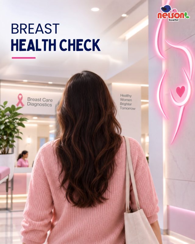 🎀 BREAST HEALTH CHECK — MAKE YOUR HEALTH A PRIORITY

Taking care of your breast health starts with awareness. 💗

Know your personal risk factors, follow recommended breast cancer screening, and talk to your doctor about any concerns or changes you notice.

✨ Know your risk.
✨ Follow recommended screening.
✨ Talk to your doctor.
✨ Remember: Early attention matters.

Don’t ignore your health—stay informed and take timely medical advice. 🌸

🏥 Nelson Hospital – Nagpur’s No. 1 Hospital
📍 Dhantoli & Wardhaman Nagar, Nagpur
📞 9518951959
🌐 www.nelsonhospitals.com

#BreastHealth #BreastHealthCheck #BreastCancerAwareness #BreastCancerScreening #WomensHealth #BreastCare #HealthAwareness #WomenHealthcare #EarlyDetection #NelsonHospital #NagpurHealthcare #nagpur 

[Breast Health Check, Breast Cancer Screening, Breast Health Awareness, Breast Cancer Awareness, Women’s Health, Breast Screening, Breast Cancer Prevention, Breast Care, Women’s Healthcare in Nagpur, Nelson Hospital Nagpur]