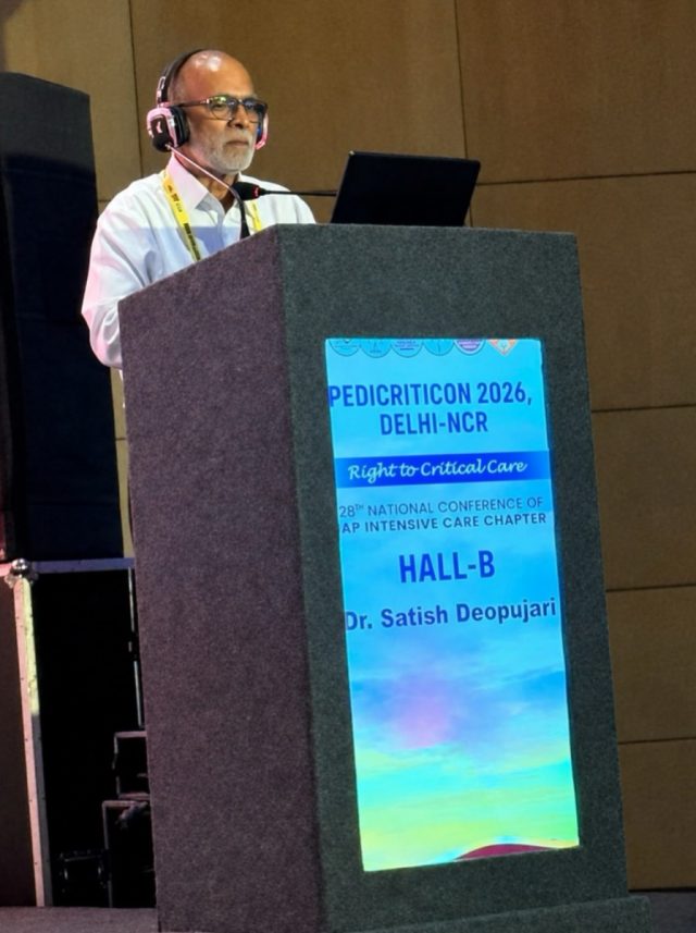 A Proud Moment for Nelson Hospital! 

PedVent was proudly inaugurated, showcased and presented at PEDICRITICON Delhi 2026, the National Conference of Pediatric Critical Care.

A Made-in-India innovation designed to make lung–patient–ventilator interaction more visual, interactive and understandable for learning pediatric respiratory physiology and mechanical ventilation.

We are proud to see this innovation representing Nelson Hospital on a national platform and contributing to the advancement of pediatric critical care education.

PedVent — Made in India, for understanding the lung, the patient and the ventilator. 

(Pediatric Critical Care | Pediatric Ventilation | Mechanical Ventilation | Respiratory Physiology | Lung-Ventilator Interaction | Patient-Ventilator Interaction | Pediatric ICU | PICU | Critical Care Medicine | Medical Innovation | Healthcare Innovation | Medical Technology | Pediatric Healthcare | Medical Education | Ventilator Education | PEDICRITICON 2026 | PEDICRITICON Delhi | Made in India | Nelson Hospital | Pediatric Care Nagpur)
