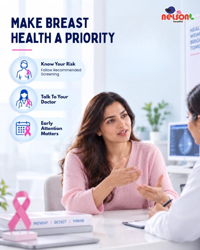 Dear women, taking care of yourself is just as important as caring for everyone else.

Remember, seeking medical advice is a step towards taking charge of your well-being. 🌸

Your health matters. Make yourself a priority.

(Breast Health Awareness, Breast Health Checkup, Women’s Healthcare, Breast Examination, Breast Cancer Awareness, Preventive Health Checkup, Women’s Wellness, Early Detection, Breast Health Consultation, Women’s Health Services

#BreastHealth #BreastHealthAwareness #BreastCancerAwareness #PreventiveHealthcare #HealthAwareness